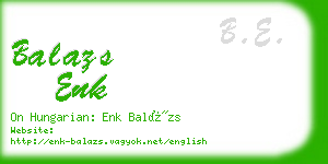 balazs enk business card